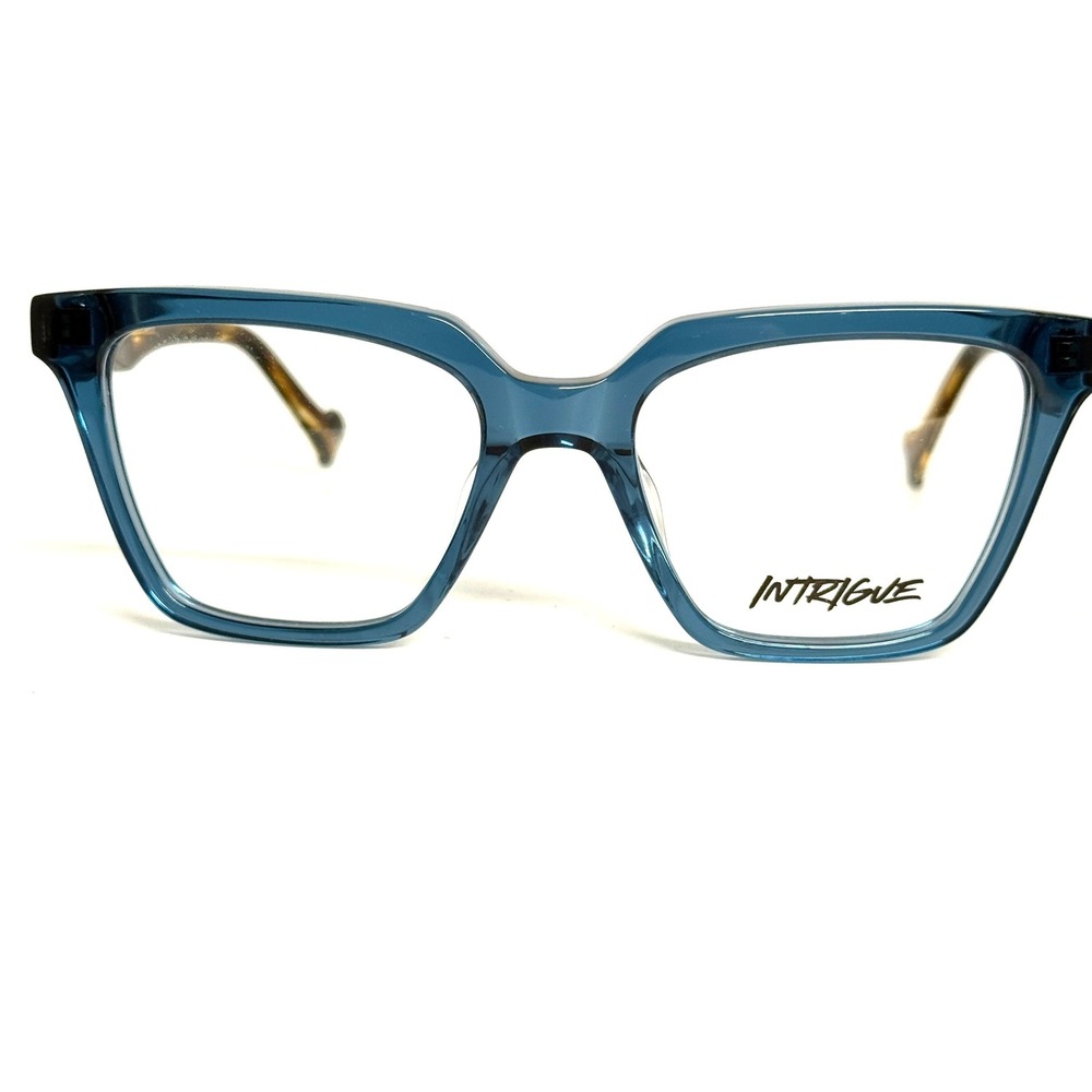 Intrigue Limited Forte 4185 Eyeglasses Teal Blue Tortoise Shell Frames 51-18-135